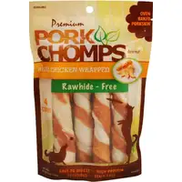 Photo of Pork Chomps Premium Real Chicken Wrapped Twists - Large