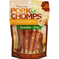Photo of Pork Chomps Premium Real Chicken Wrapped Twists - Mini