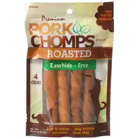 Photo of Pork Chomps Premium Roasted Rawhide-Free Porkskin Twists Large