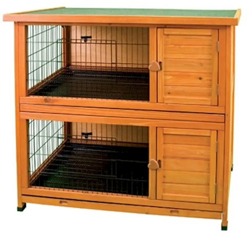 Premium Plus Double Decker Rabbit Hutch Photo 1