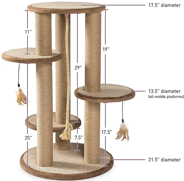 Prevue Pet Kitty Power Paws Multi-Tier Cat Scratching Post Photo 2