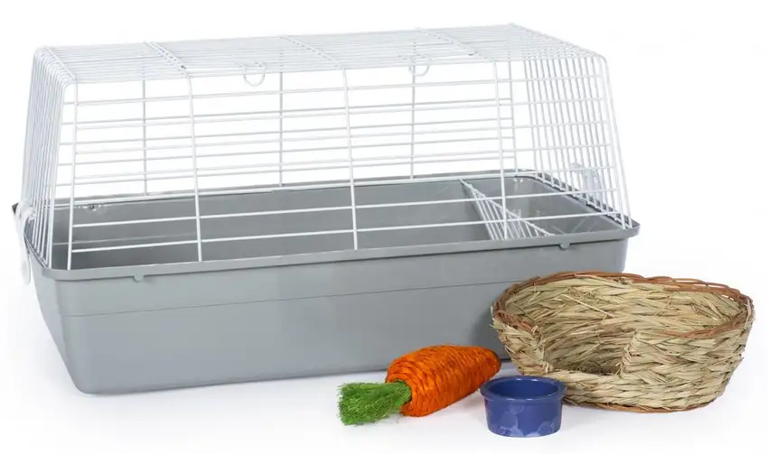 Prevue Pet Products Bella Rabbit Cage Kit - Gray Photo 1