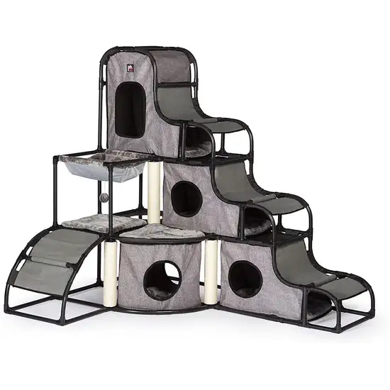 Prevue Pet Products Catville Tower - Gray Print Photo 2