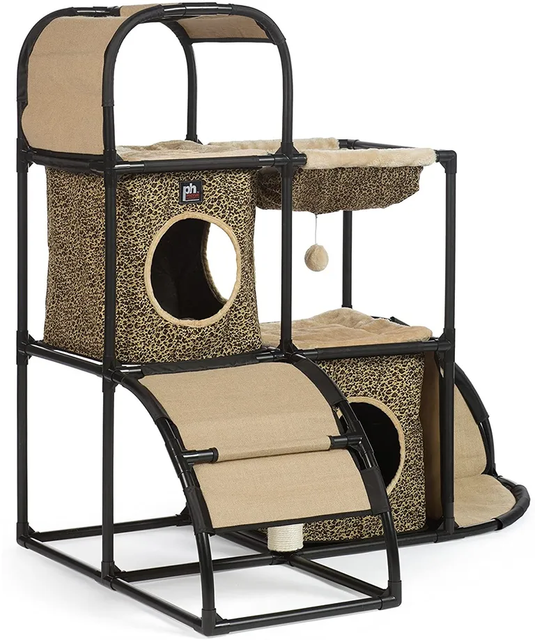 Prevue Pet Products Catville Townhome - Leopard Print Photo 2