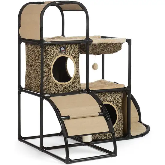 Prevue Pet Products Catville Townhome - Leopard Print Photo 2