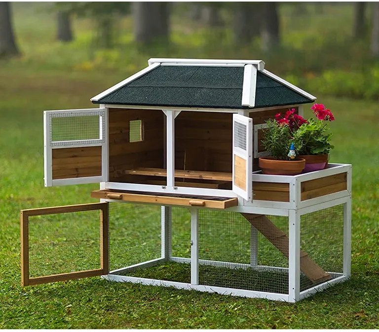 Prevue Pet Products 4701 Chicken Coop with Herb Planter Photo 3