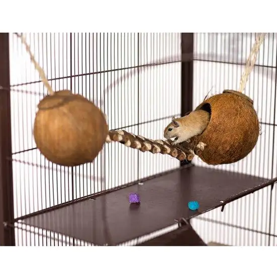 Prevue Pet Products Double Coconut with Ladder - 62818 Photo 1