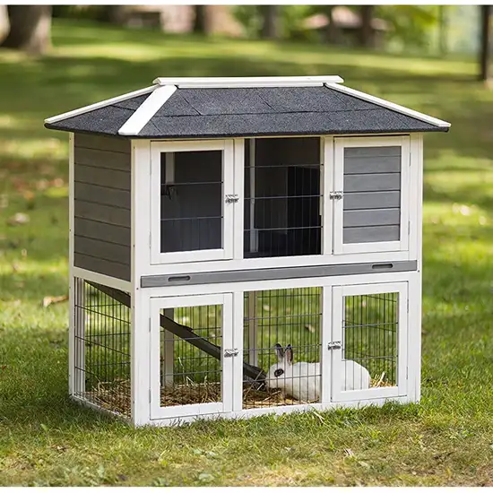 Prevue Pet Products 4601 Duplex Rabbit Hutch Photo 2