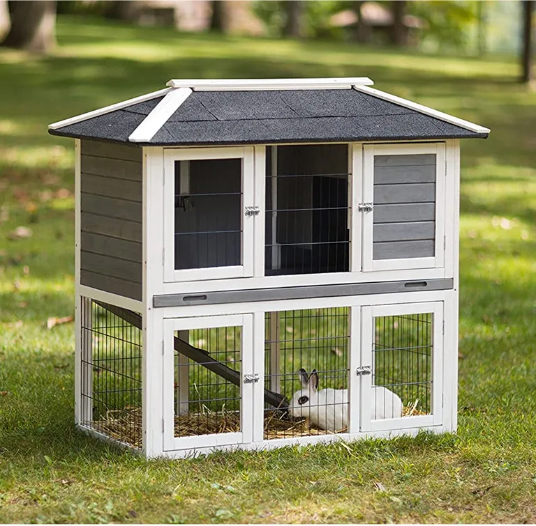 Prevue Pet Products 4601 Duplex Rabbit Hutch Photo 2