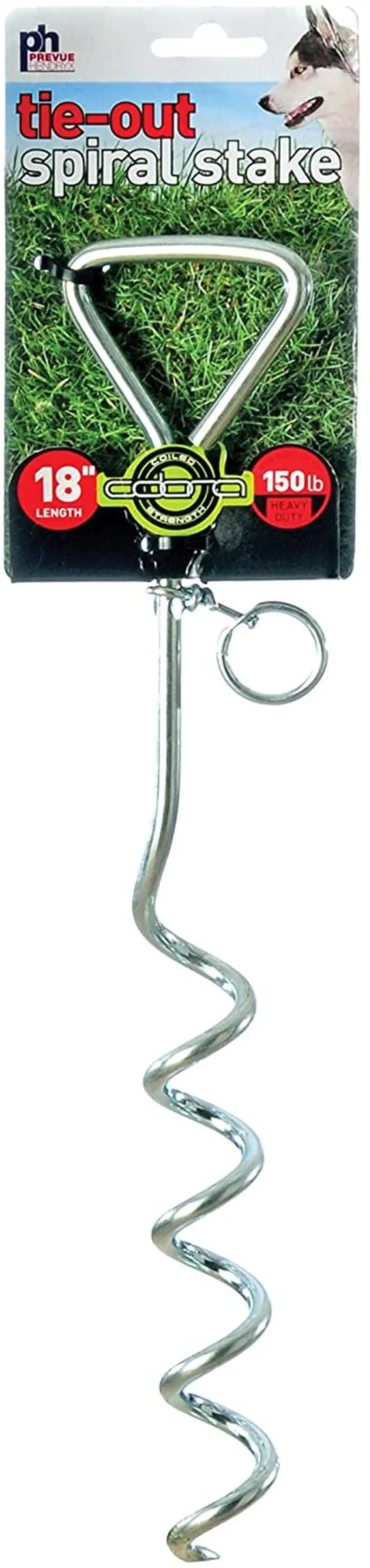 Prevue Pet Products 18 Inch Spiral Tie-Out Stake Heavy Duty Photo 1