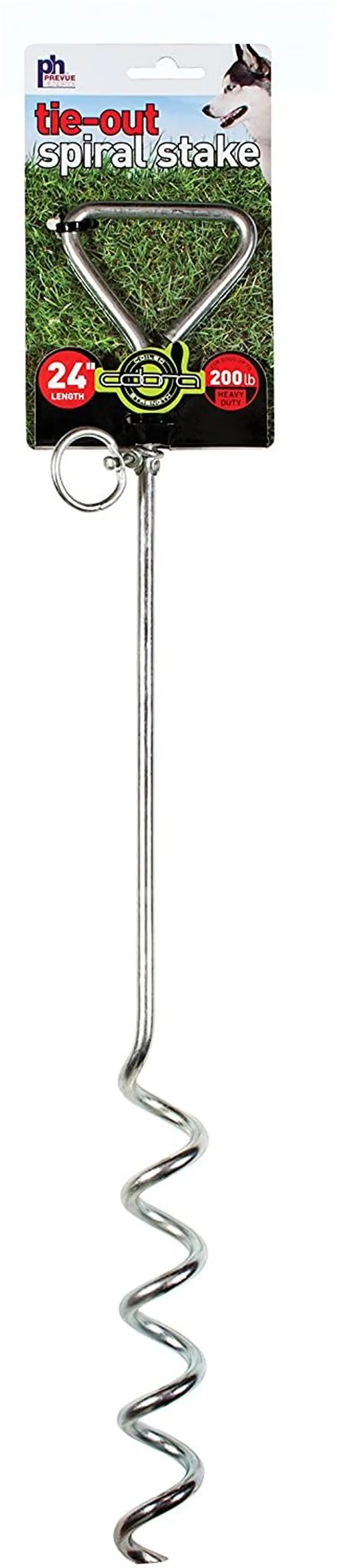 Prevue Pet Products 24 Inch Spiral Tie-Out Stake Heavy Duty Photo 1