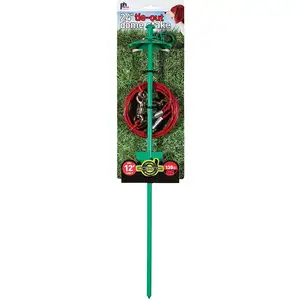 Photo of Prevue Pet Products 24 Inch Tie-out Dome Stake with 12 Foot Cable