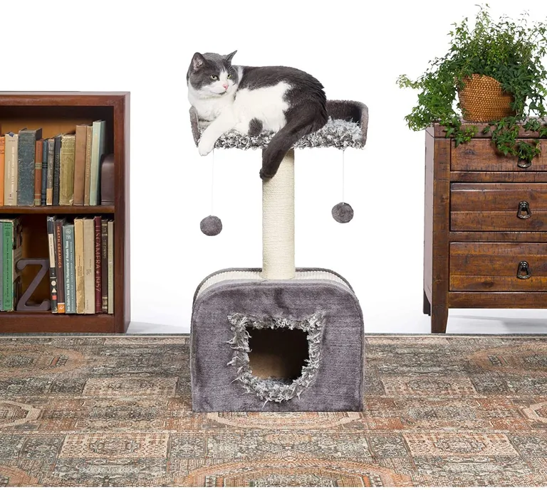 Prevue Pet Products Kitty Power Paws Shag Hideaway Photo 1