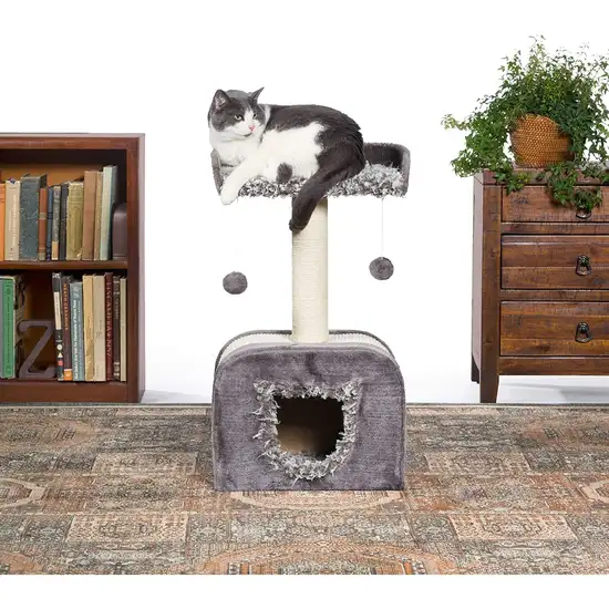 Prevue Pet Products Kitty Power Paws Shag Hideaway Photo 1