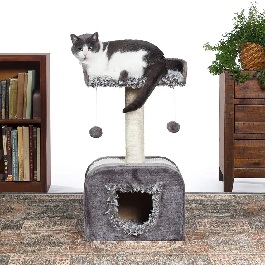 Prevue Pet Products Kitty Power Paws Shag Hideaway Photo 4