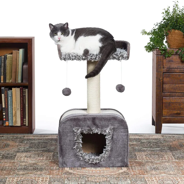Prevue Pet Products Kitty Power Paws Shag Hideaway Photo 4