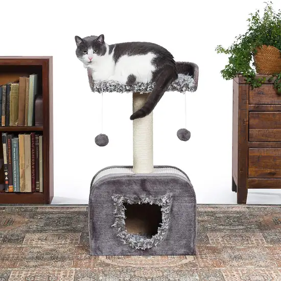 Prevue Pet Products Kitty Power Paws Shag Hideaway Photo 4