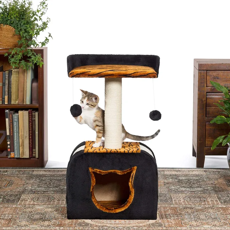 Prevue Pet Products Kitty Power Paws Tiger Hideaway Photo 1