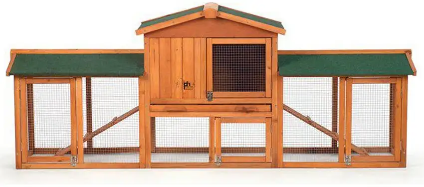 Prevue Pet Products Rabbit Hutch with Double Run Photo 1