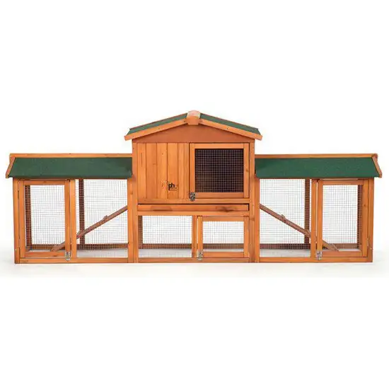 Prevue Pet Products Rabbit Hutch with Double Run Photo 1