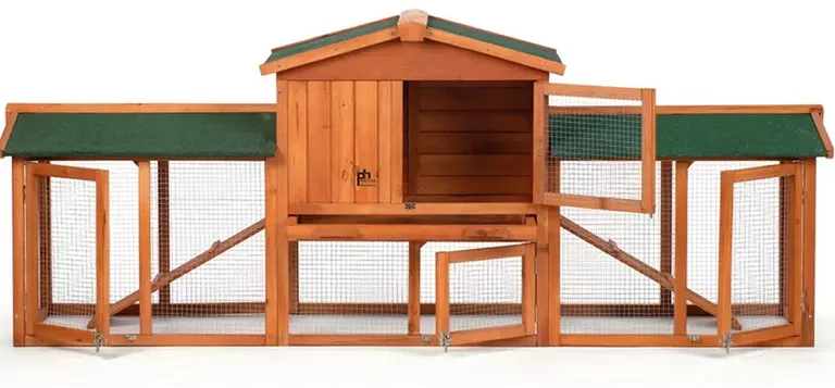 Prevue Pet Products Rabbit Hutch with Double Run Photo 2