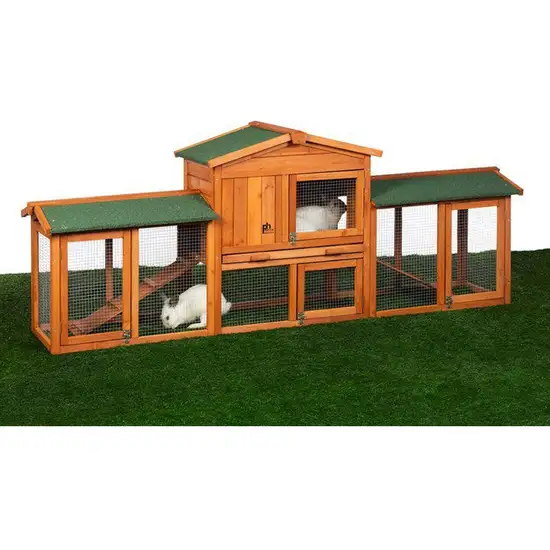 Prevue Pet Products Rabbit Hutch with Double Run Photo 3