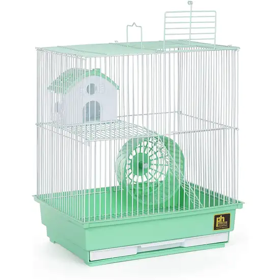 Prevue Pet Products Two Story Hamster Cage - Green Photo 3