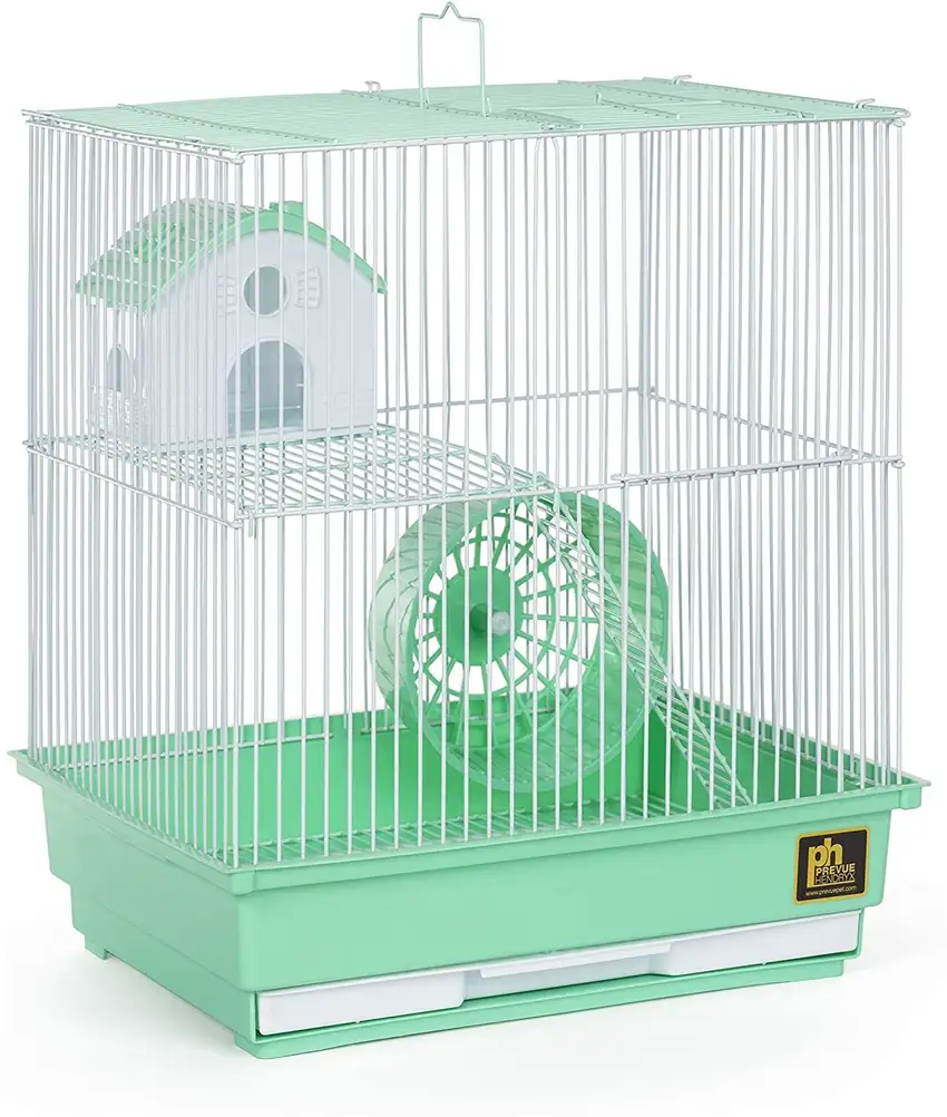 Prevue Pet Products Two Story Hamster Cage - Green Photo 2