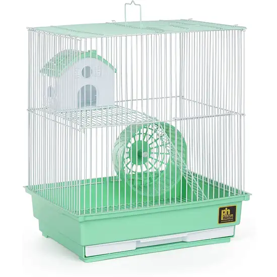 Prevue Pet Products Two Story Hamster Cage - Green Photo 2