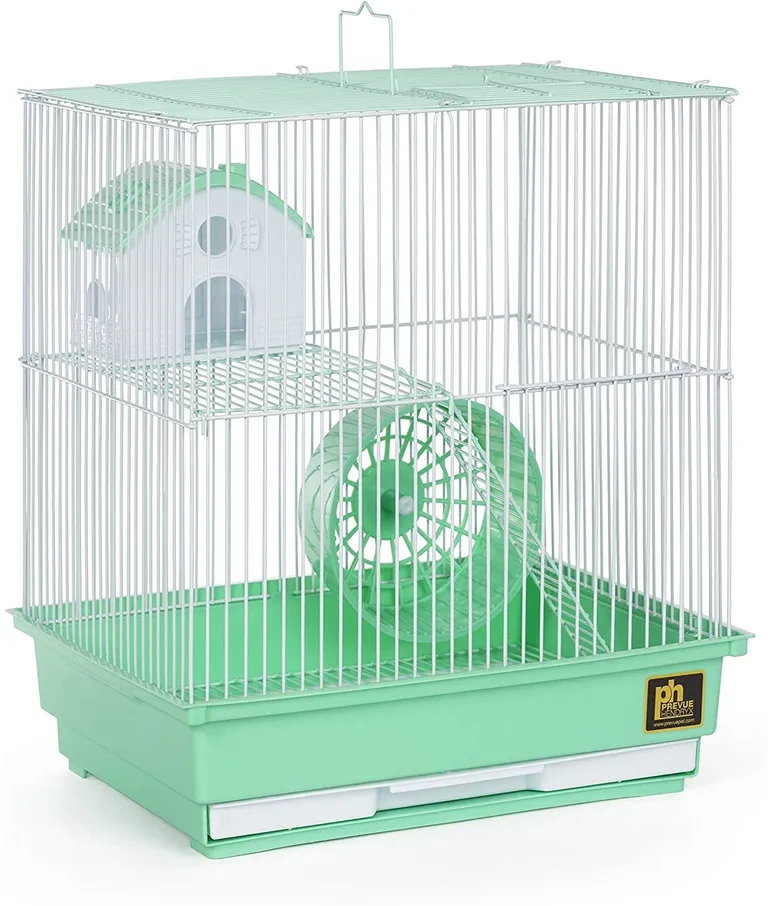 Prevue Pet Products Two Story Hamster Cage - Green Photo 2