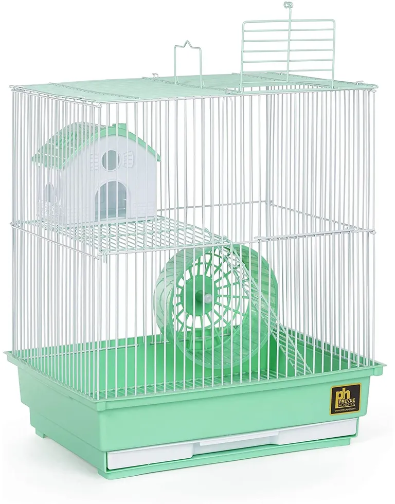 Prevue Pet Products Two Story Hamster Cage - Green Photo 1