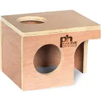 Photo of Prevue Wooden Hamster and Gerbil Hut for Hiding and Sleeping Small Pets