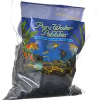 Photo of Pure Water Pebbles Aquarium Gravel - Jet Black
