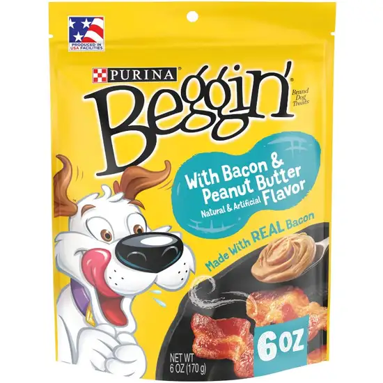 Purina Beggin' Strips Bacon and Peanut Butter Flavor Photo 1