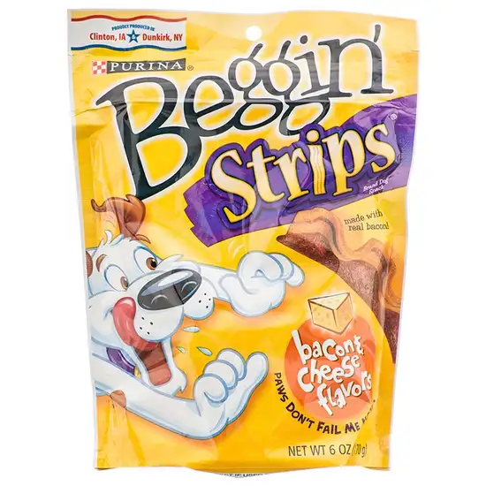 Purina Beggin' Strips Dog Treats - Bacon & Cheese Flavor Photo 1