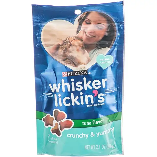 Purina Whisker Lickin's Crunch Lovers Tuna Flavored Cat Treats Photo 1