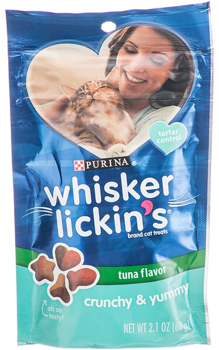 Purina Whisker Lickins Crunchy and Yummy Cat Treats Tuna Flavor Photo 1