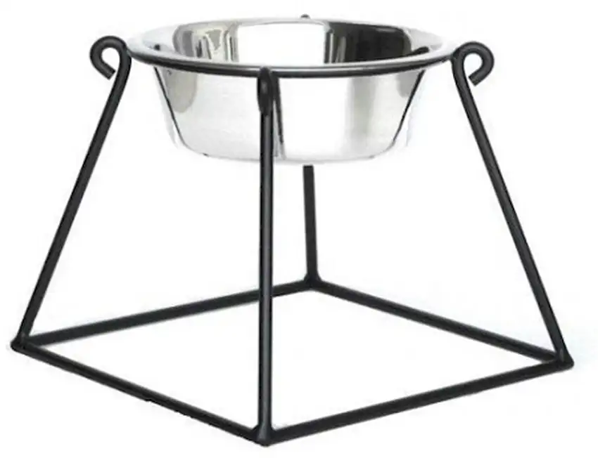 Pyramid Elevated Dog Feeder - Large Photo 1