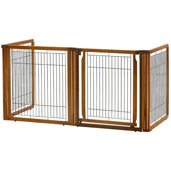 Richell Convertible Elite 4 Panel Pet Gate - Autumn Matte Photo 2