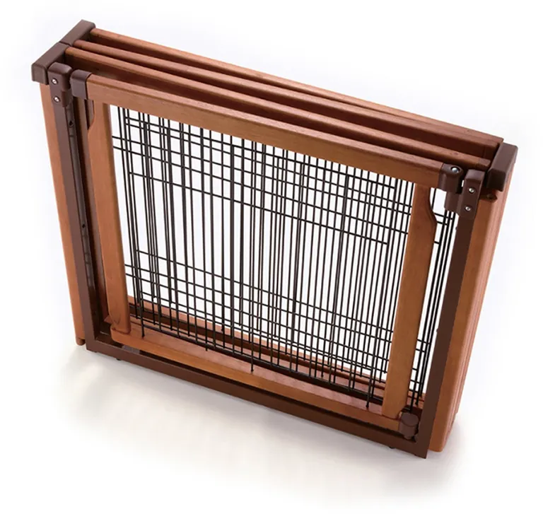 Richell Convertible Elite 4 Panel Pet Gate - Autumn Matte Photo 3