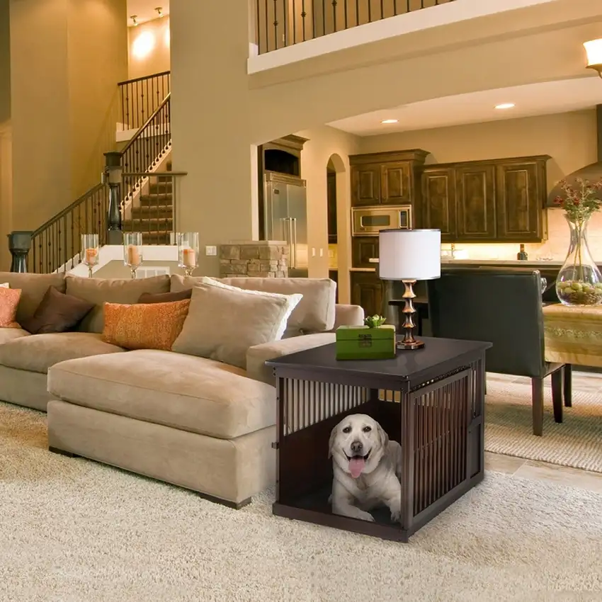 Richell End Table Dog Crate - Medium Photo 3