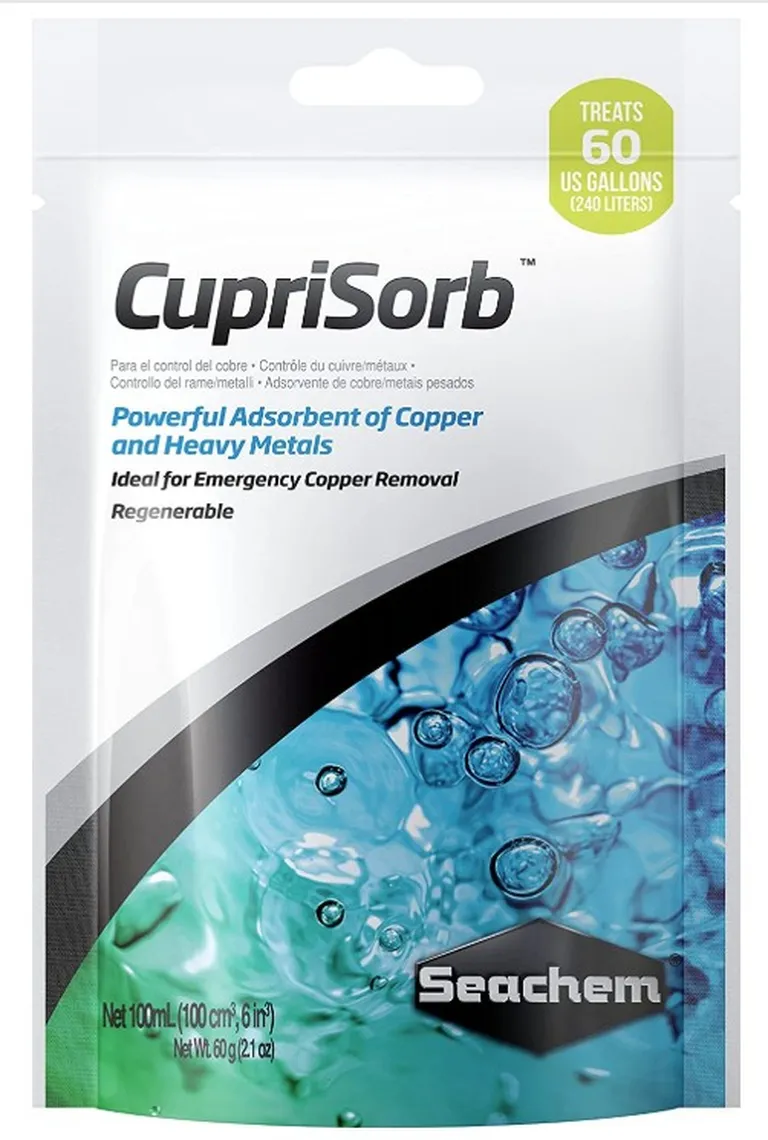 Seachem CupriSorb Powerful Adsorbent of Copper and Heavy Metals for Aquariums Photo 1