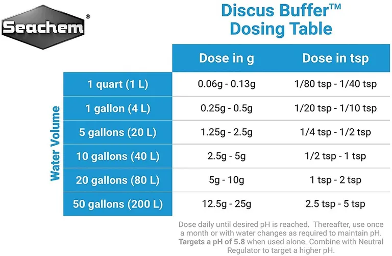 Seachem Discus Buffer Adjusts pH to 5.8 to 6.8 in Aquariums Photo 2