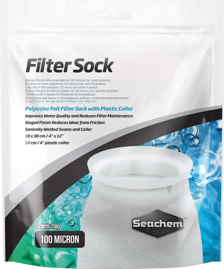 Seachem Filter Sock Polyester Felt Filter Sock with Plastic Collar for Aquariums Photo 2