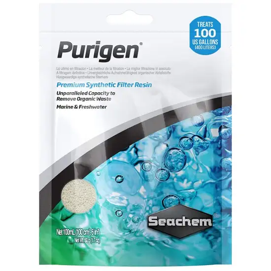 Seachem Purigen Removes Organic Waste from Marine and Freshwater Aquariums Photo 1