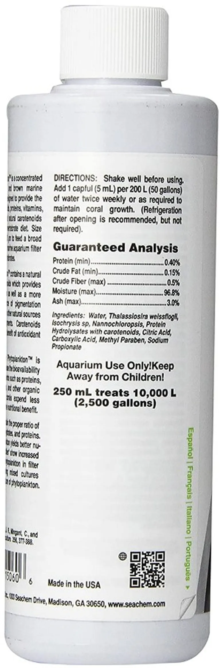 Seachem Reef Phytoplankton Unique Blend of Green and Brown Phytoplankton for Aquariums Photo 2