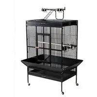 Photo of Select Wrought Iron Play Top Parrot Cage - Black