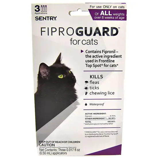 Sentry FiproGuard Flea and Tick Control for Cats Photo 1