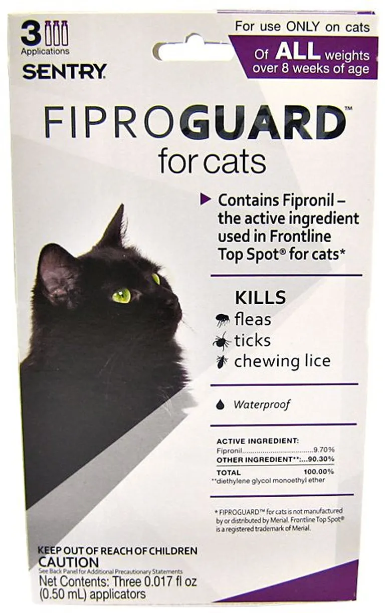 Sentry FiproGuard Flea and Tick Control for Cats Photo 1