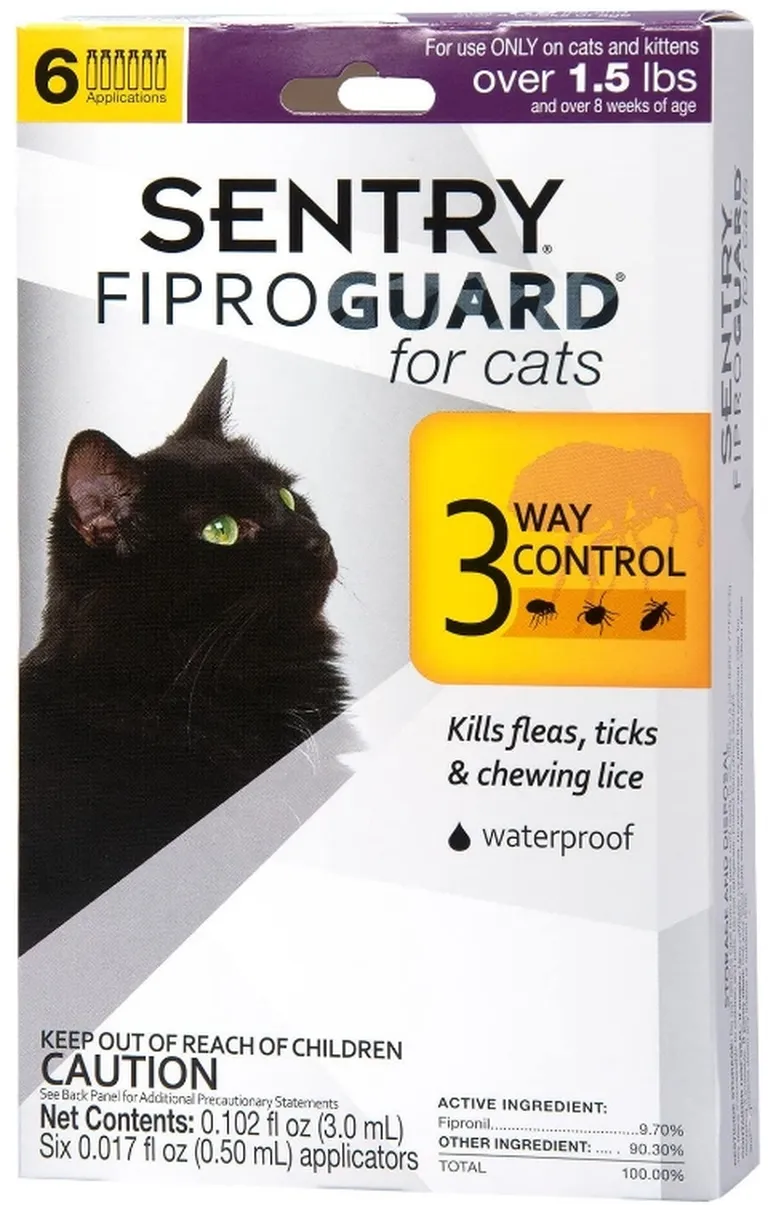 Sentry FiproGuard Flea and Tick Control for Cats Photo 2